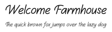Welcome Farmhouse by Scratchones — Script Handwritten Font — thumbnail 1