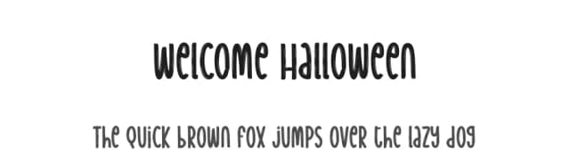 Welcome Halloween by Scratchones — Script Handwritten Font