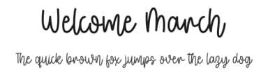 Welcome March by Letter Art Studio — Script Handwritten Font — thumbnail 1