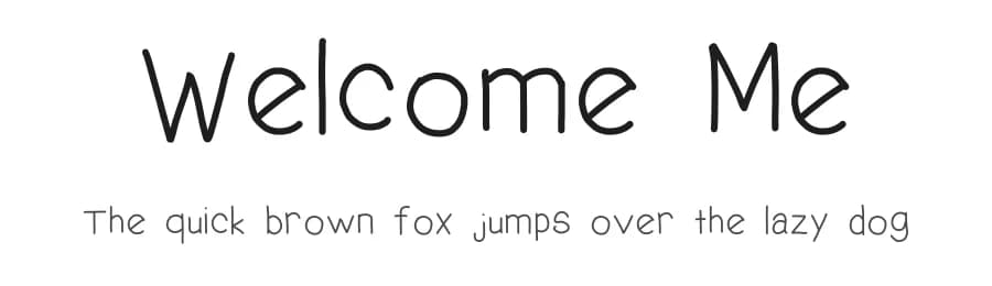 Welcome Me by Hammett Time — Script Handwritten Font