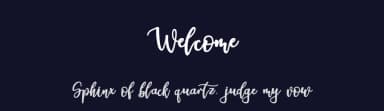 Welcome by Graphix Line Studio — Script Handwritten Font — thumbnail 2