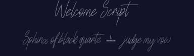Welcome Script by JSH creates — Script Handwritten Font — thumbnail 2