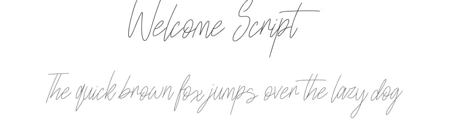 Welcome Script by JSH creates — Script Handwritten Font