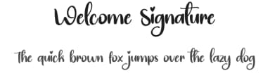 Welcome Signature by Scratchones — Script Handwritten Font — thumbnail 1