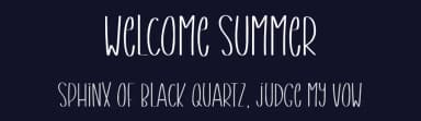 Welcome Summer by AquariiD — Script Handwritten Font — thumbnail 2