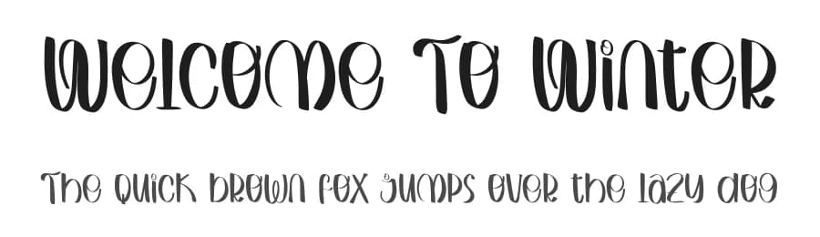 Welcome To Winter by Inermedia Studio — Script Handwritten Font