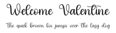 Welcome Valentine by Scratchones — Script Handwritten Font — thumbnail 1
