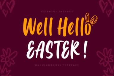 Well Hello Easter Font by Keithzo (7NTypes) — Script Handwritten Font — thumbnail 1