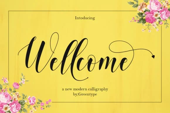 Wellcome Font by Greentype — Script Handwritten Font