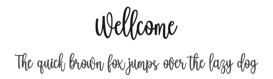 Wellcome by Fillo Graphic — Script Handwritten Font