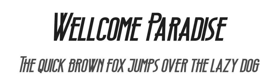 Wellcome Paradise by Letterena Studios — Sans Serif Font