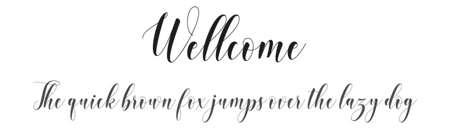 Wellcome by Greentype — Script Handwritten Font