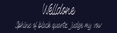 Welldone by Vunira Design — Script Handwritten Font — thumbnail 2