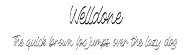 Welldone by Vunira Design — Script Handwritten Font — thumbnail 1