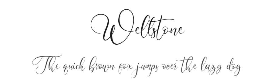 Wellstone by HansCo — Script Handwritten Font