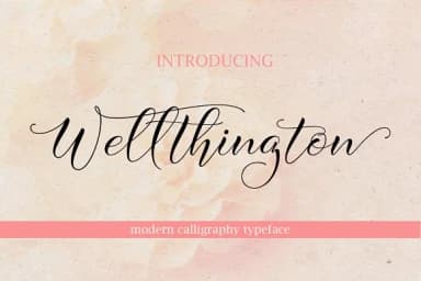 Wellthington Font by Byuly Ayika — Script Handwritten Font — thumbnail 1
