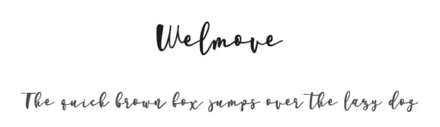 Welmove by Lovelyana Vibes — Script Handwritten Font