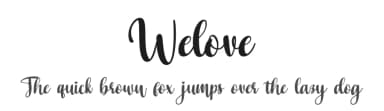 Welove by Bearytype — Script Handwritten Font — thumbnail 1