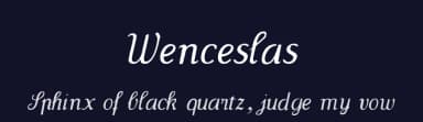 Wenceslas by Manfred Klein — Script Handwritten Font — thumbnail 2