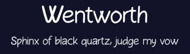 Wentworth by Muharima Rasyid — Script Handwritten Font — thumbnail 2