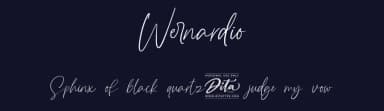 Wernardio by Ditatype — Script Handwritten Font — thumbnail 2