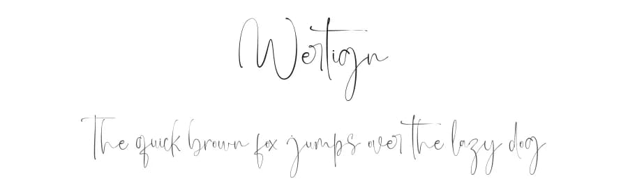 Wertign by Din Studio — Script Handwritten Font