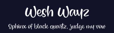Wesh Wayz by Vunira Design — Script Handwritten Font — thumbnail 2