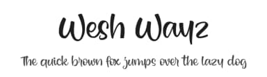 Wesh Wayz by Vunira Design — Script Handwritten Font — thumbnail 1