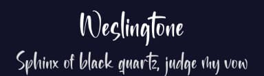 Weslingtone by Perspectype Studio - Letterena.com — Script Handwritten Font — thumbnail 2