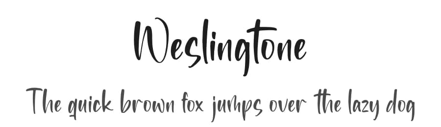 Weslingtone by Perspectype Studio - Letterena.com — Script Handwritten Font