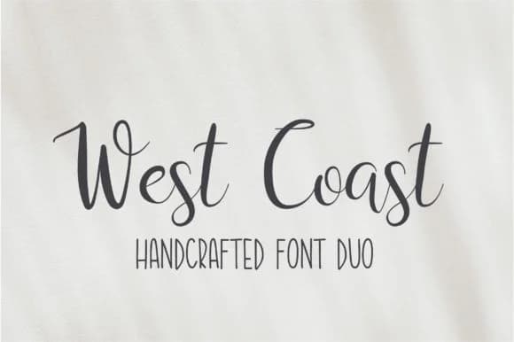 West Coast Font by sunday nomad — Script Handwritten Font