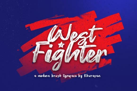 West Fighter Font by Khurasan — Script Handwritten Font