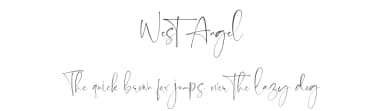 West Angel by Ramli Setiadi — Script Handwritten Font — thumbnail 1