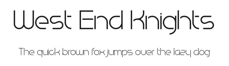 West End Knights by Chequered Ink — Sans Serif Font