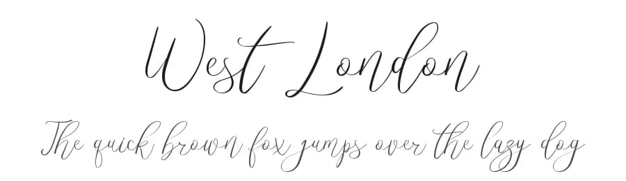 West London by AminMario — Script Handwritten Font