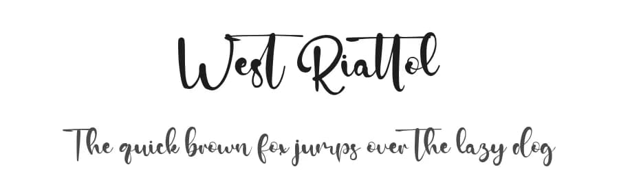 West Riattol by Staircase Studio — Script Handwritten Font