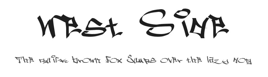 West Side by Tré Bomb Nation — Script Handwritten Font