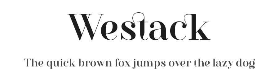 Westack by Almarkhatype — Serif Font