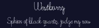 Westburry by Muhammad Wahyudin — Script Handwritten Font — thumbnail 2