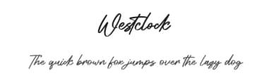 Westclock by Maulana Creative — Script Handwritten Font — thumbnail 1