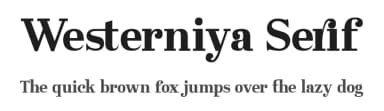 Westerniya Serif by StringLabs Creative Studio — Serif Font — thumbnail 1