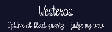 Westeros by Ditya Ananto — Script Handwritten Font — thumbnail 2