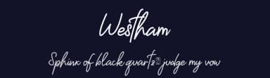 Westham by Sarif Letter — Script Handwritten Font — thumbnail 2