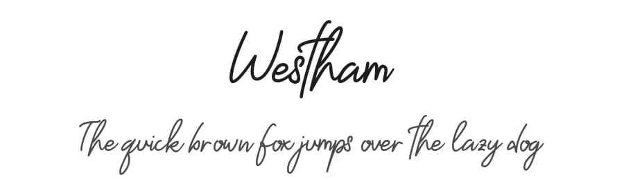 Westham by Sarif Letter — Script Handwritten Font