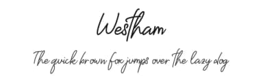 Westham by Sarif Letter — Script Handwritten Font — thumbnail 1