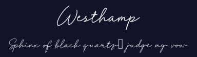Westhamp by Muhammad Novianto — Script Handwritten Font — thumbnail 2