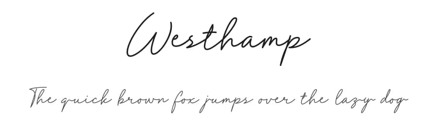 Westhamp by Muhammad Novianto — Script Handwritten Font
