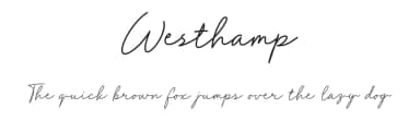 Westhamp by Muhammad Novianto — Script Handwritten Font — thumbnail 1