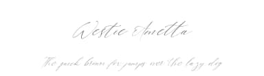 Westie Ametta by Kong Font — Script Handwritten Font — thumbnail 1