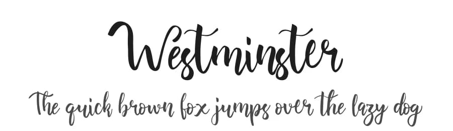Westminster by lyanatha — Script Handwritten Font